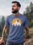 Herren T-Shirt Outdoor Print Natural Badge Logo Wandern Fashion Streetstyle Neverless®preview