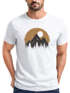 Herren T-Shirt Outdoor Print Natural Badge Logo Wandern Fashion Streetstyle Neverless®preview