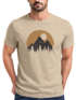 Herren T-Shirt Outdoor Print Natural Badge Logo Wandern Fashion Streetstyle Neverless®preview