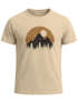 Herren T-Shirt Outdoor Print Natural Badge Logo Wandern Fashion Streetstyle Neverless®preview
