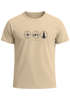 Herren T-Shirt Outdoor Symbole - Kompass Berge Wald - Statement Grafikshirt Natur Symbolik Printshirt Männer Fashion Streetstyle Neverless®preview