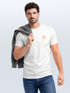 Herren T-Shirt Palme Logo Print Sommer Badge Emblem Minimal Line Art Fashion Streetstyle Neverless®preview