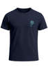 Herren T-Shirt Palme Logo Print Sommer Badge Emblem Minimal Line Art Fashion Streetstyle Neverless®preview