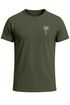 Herren T-Shirt Palme Print Logo Aufdruck Sommer Fashion Printshirt Baumwolle Streetstyle Neverless®preview