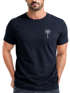 Herren T-Shirt Palme Print Logo Aufdruck Sommer Fashion Printshirt Baumwolle Streetstyle Neverless®preview