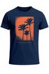 Herren T-Shirt Palmen Fotoprint Vintage Retro Aufdruck Printshirt Streetwear Fashion Streetstyle Neverless®preview