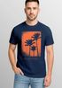 Herren T-Shirt Palmen Fotoprint Vintage Retro Aufdruck Printshirt Streetwear Fashion Streetstyle Neverless®preview
