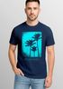 Herren T-Shirt Palmen Fotoprint Vintage Retro Aufdruck Printshirt Streetwear Fashion Streetstyle Neverless®preview