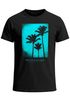 Herren T-Shirt Palmen Fotoprint Vintage Retro Aufdruck Printshirt Streetwear Fashion Streetstyle Neverless®preview