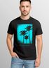 Herren T-Shirt Palmen Fotoprint Vintage Retro Aufdruck Printshirt Streetwear Fashion Streetstyle Neverless®preview