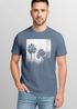 Herren T-Shirt Palmen Fotoprint Vintage Style Frontprint Beach Sommer Strand Outfit Retro Fashion Streetstyle Neverless®preview