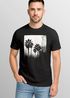 Herren T-Shirt Palmen Fotoprint Vintage Style Frontprint Beach Sommer Strand Outfit Retro Fashion Streetstyle Neverless®preview