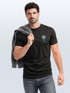 Herren T-Shirt Palmen Print – Sommer Shirt mit Brustlogo – Kurzarm Rundhals aus Baumwolle – Casual Streetwear Style Neverless® preview