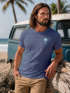 Herren T-Shirt Palmen Print – Sommer Shirt mit Brustlogo – Kurzarm Rundhals aus Baumwolle – Casual Streetwear Style Neverless® preview