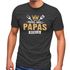 Herren T-Shirt Papas Grill Papas Regeln Geschenke für Väter Spruch lustig Vatertag Moonworks®preview