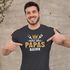 Herren T-Shirt Papas Grill Papas Regeln Geschenke für Väter Spruch lustig Vatertag Moonworks®preview