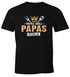 Herren T-Shirt Papas Grill Papas Regeln Geschenke für Väter Spruch lustig Vatertag Moonworks®preview