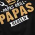 Herren T-Shirt Papas Grill Papas Regeln Geschenke für Väter Spruch lustig Vatertag Moonworks®preview
