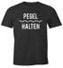 Herren T-Shirt Pegel halten lustiges Trink Shirt Saufen Bier Party Moonworks®preview