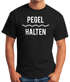 Herren T-Shirt Pegel halten lustiges Trink Shirt Saufen Bier Party Moonworks®preview
