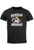 Herren T-Shirt Pew Pew Madafakas böses Einhorn Regenbogen Unicorn Fun-Shirt Spruch lustig Moonworks®preview