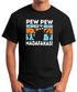 Herren T-Shirt Pew Pew Madafakas Katze Cat crazy verrückt Fun-Shirt Spruch lustig Moonworks®preview
