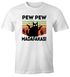 Herren T-Shirt Pew Pew Madafakas! schwarze Katze Fun-Shirt Spruch Meme lustig Moonworks®preview