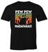 Herren T-Shirt Pew Pew Madafakas! schwarze Katze Fun-Shirt Spruch Meme lustig Moonworks®preview