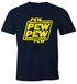 Herren T-Shirt Pew Pew Pew Fun-Shirt Moonworks®preview