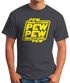 Herren T-Shirt Pew Pew Pew Fun-Shirt Moonworks®preview