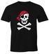 Herren T-Shirt Pirat Skull Jolly Roger Bandana Fasching Fun-Shirt Moonworks®preview