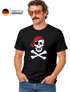 Herren T-Shirt Pirat Skull Jolly Roger Bandana Fasching Fun-Shirt Verkleidung Last Minute Kostüm Moonworks® preview