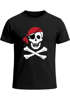 Herren T-Shirt Pirat Skull Jolly Roger Bandana Fasching Fun-Shirt Verkleidung Last Minute Kostüm Moonworks® preview