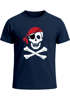 Herren T-Shirt Pirat Skull Jolly Roger Bandana Fasching Fun-Shirt Verkleidung Last Minute Kostüm Moonworks® preview