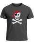 Herren T-Shirt Pirat Skull Jolly Roger Bandana Fasching Fun-Shirt Verkleidung Last Minute Kostüm Moonworks® preview