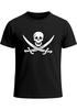Herren T-Shirt Pirat Totenkopf Skull Jolly Roger Calico Verkleidung Last Minute Kostüm  Fasching Fun-Shirt Moonworks®preview