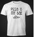 Herren T-Shirt Pizza is my BAE Before Anything Else Lover Fun-Shirt Moonworks®preview