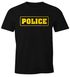 Herren T-Shirt Police Polizei-Kostüm Polizist-Shirt Fun-Shirt Fasching Verkleidung Kostüm Karneval Moonworks®preview