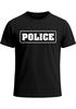 Herren T-Shirt Police Polizei-Kostüm Polizist-Shirt Fun-Shirt Fasching Verkleidung Kostüm Karneval Moonworks®preview