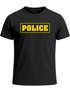 Herren T-Shirt Police Polizei-Kostüm Polizist-Shirt Fun-Shirt Fasching Verkleidung Kostüm Karneval Moonworks®preview