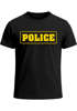 Herren T-Shirt Police Polizei-Kostüm Polizist-Shirt Fun-Shirt Fasching Verkleidung Kostüm Karneval Moonworks®preview