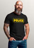 Herren T-Shirt Police Polizei-Kostüm Polizist-Shirt Fun-Shirt Fasching Verkleidung Kostüm Karneval Moonworks®preview