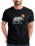 Herren T-Shirt Polygon Bär Mond Outdoor Wandern Natur Print Aufdruck Fashion Streetstyle Neverless®preview
