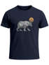 Herren T-Shirt Polygon Bär Mond Outdoor Wandern Natur Print Aufdruck Fashion Streetstyle Neverless®preview