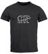 Herren T-Shirt Polygon Design Print Bär Bear Tiermotiv Outdoor Fashion Streetstyle Neverless®preview