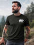 Herren T-Shirt Polygon Design Print Bär Natur Outdoor Fashion Streetstyle Neverless®preview