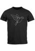 Herren T-Shirt Polygon Origami Vogel Bird Moonworks®preview