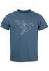 Herren T-Shirt Polygon Origami Vogel Bird Moonworks®preview