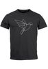 Herren T-Shirt Polygon Origami Vogel Bird Moonworks®preview