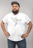 Herren T-Shirt Polygon Origami Vogel Bird Moonworks®preview